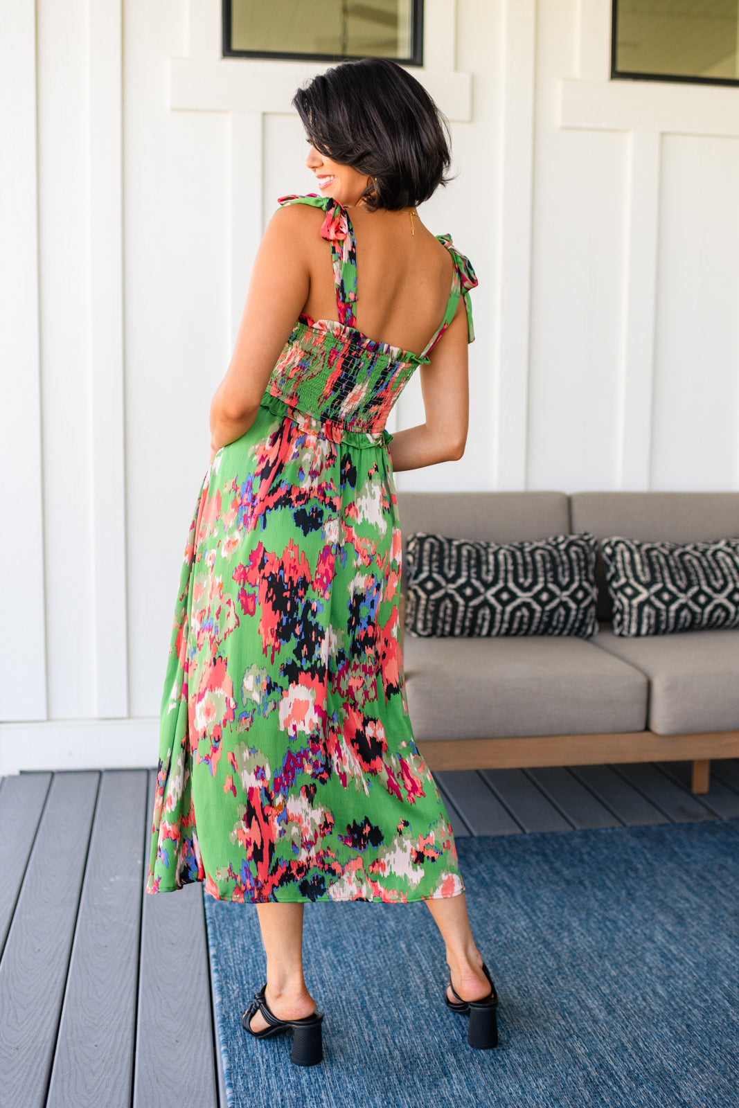 A Little While Longer Dress in Green - Hey Hunni LLC