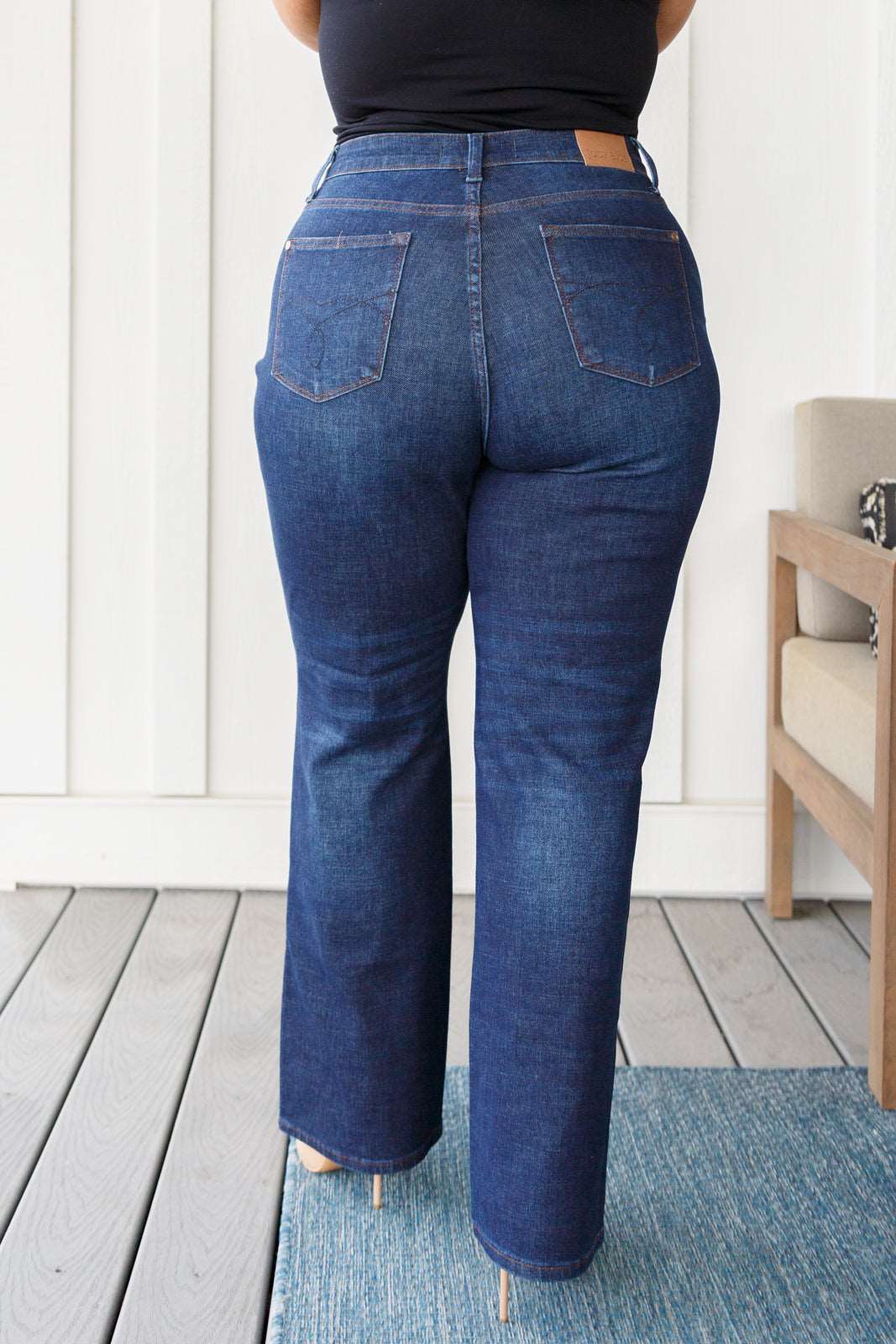 Arlo High Rise Button-Fly Straight Jeans - Hey Hunni LLC