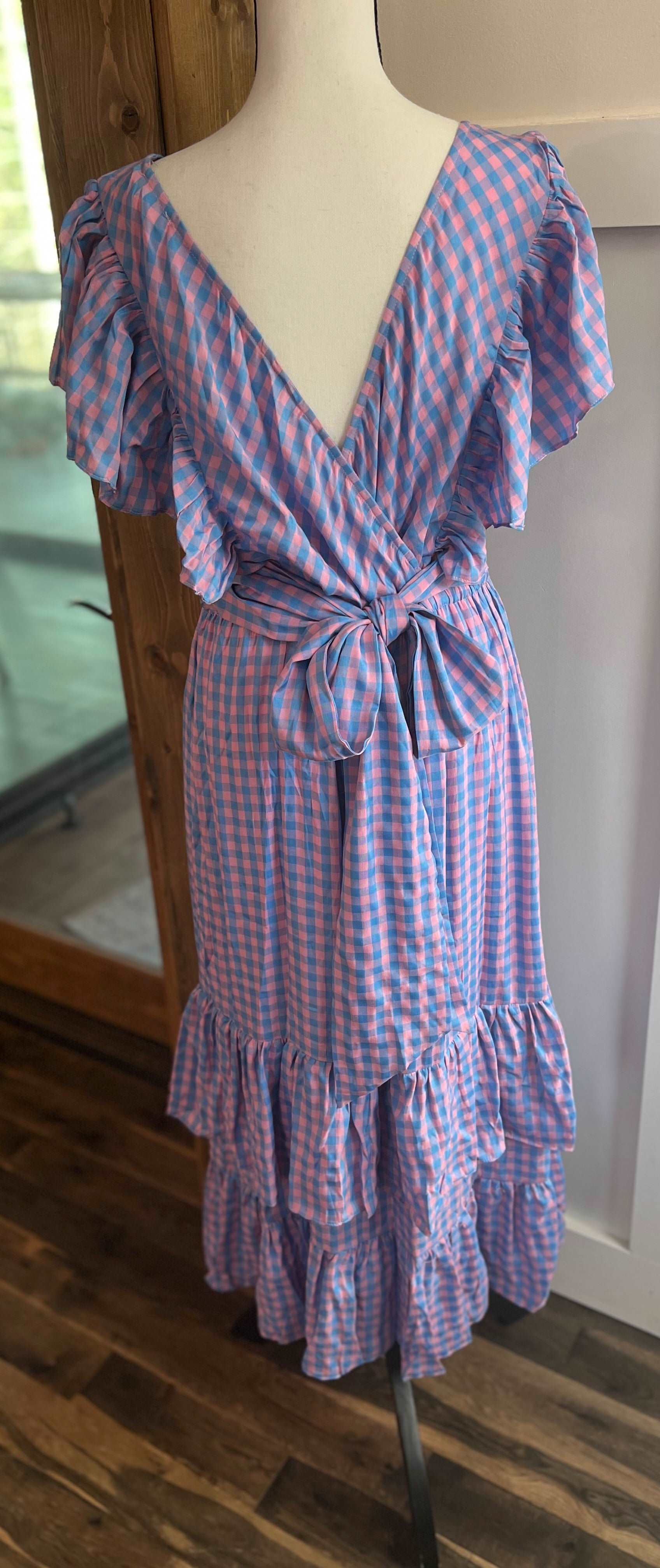 Cotton Candy Gingham Dress - Hey Hunni LLC