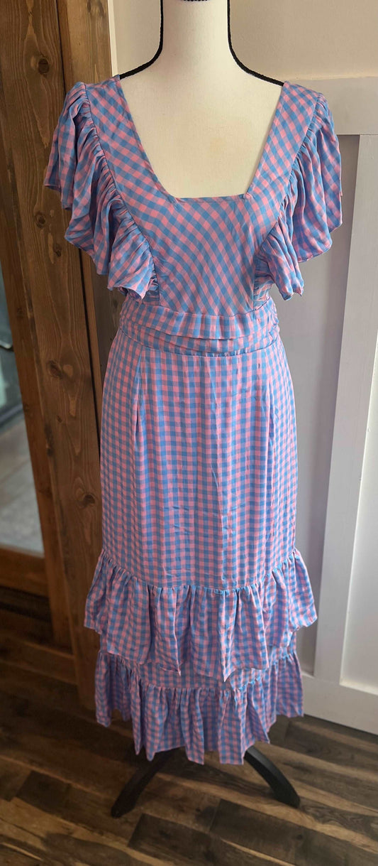 Cotton Candy Gingham Dress - Hey Hunni LLC