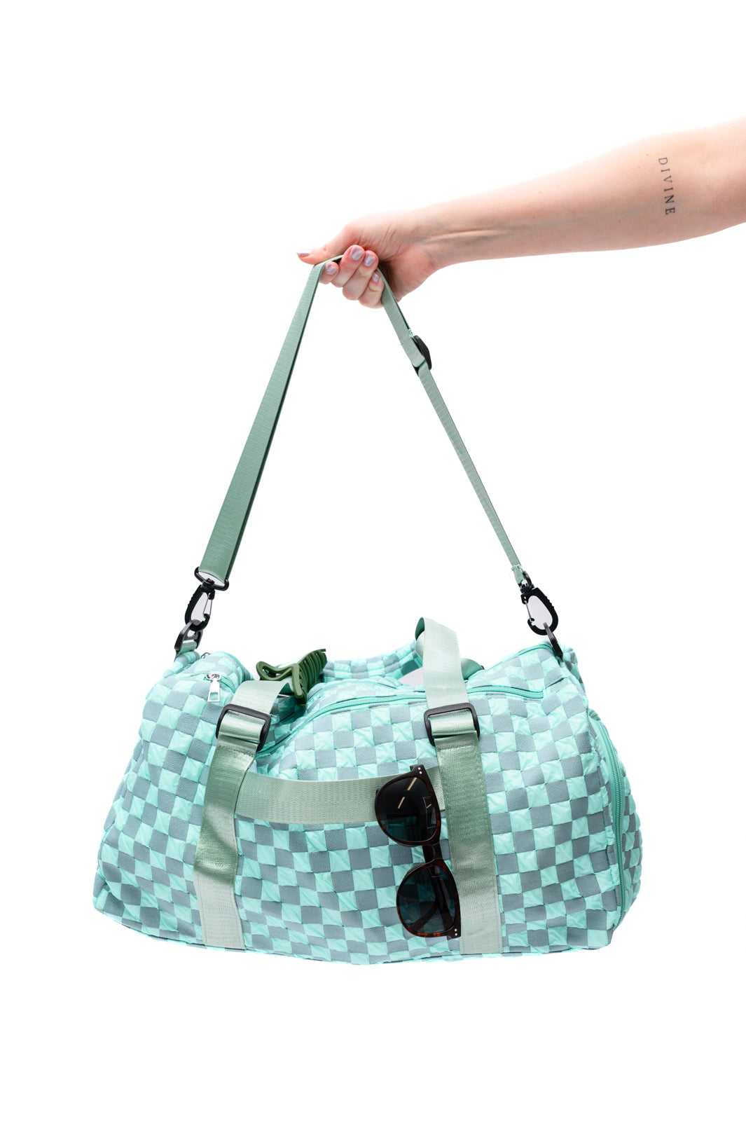 Elevate Travel Duffle in Teal - Hey Hunni LLC