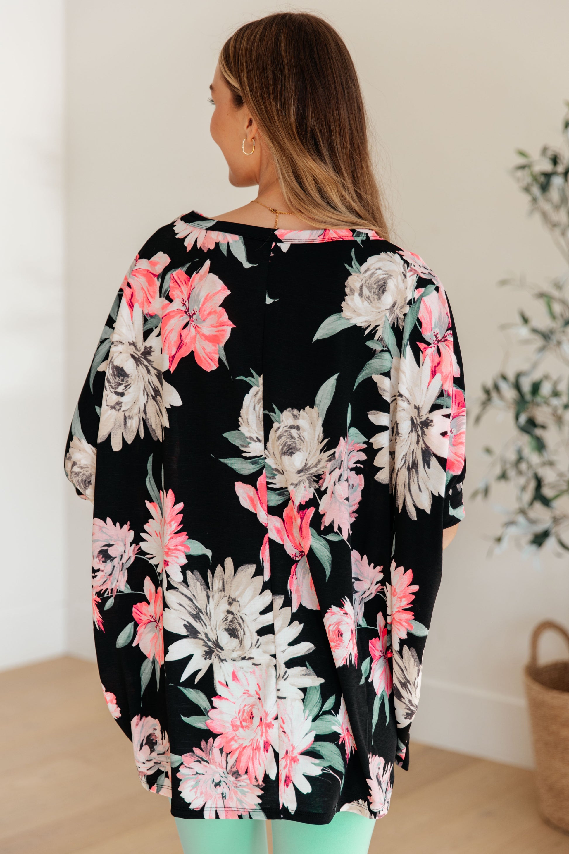 Essential Blouse in Black Floral - Hey Hunni LLC