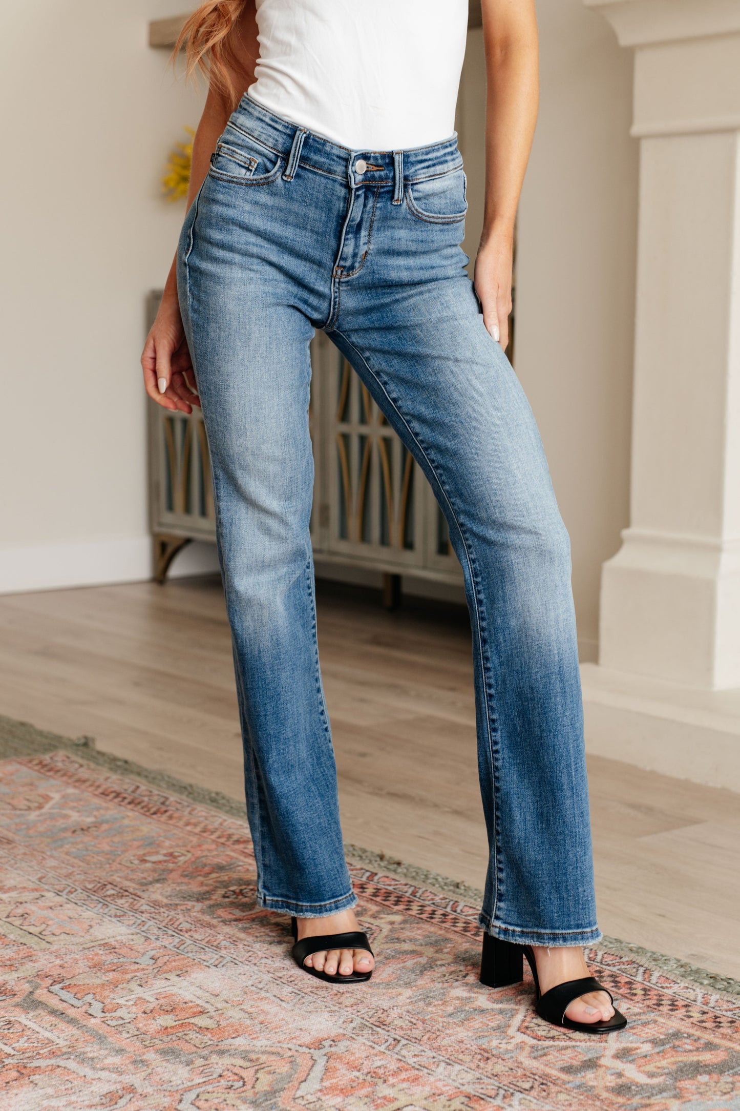 Genevieve Mid Rise Vintage Bootcut Jeans - Hey Hunni LLC