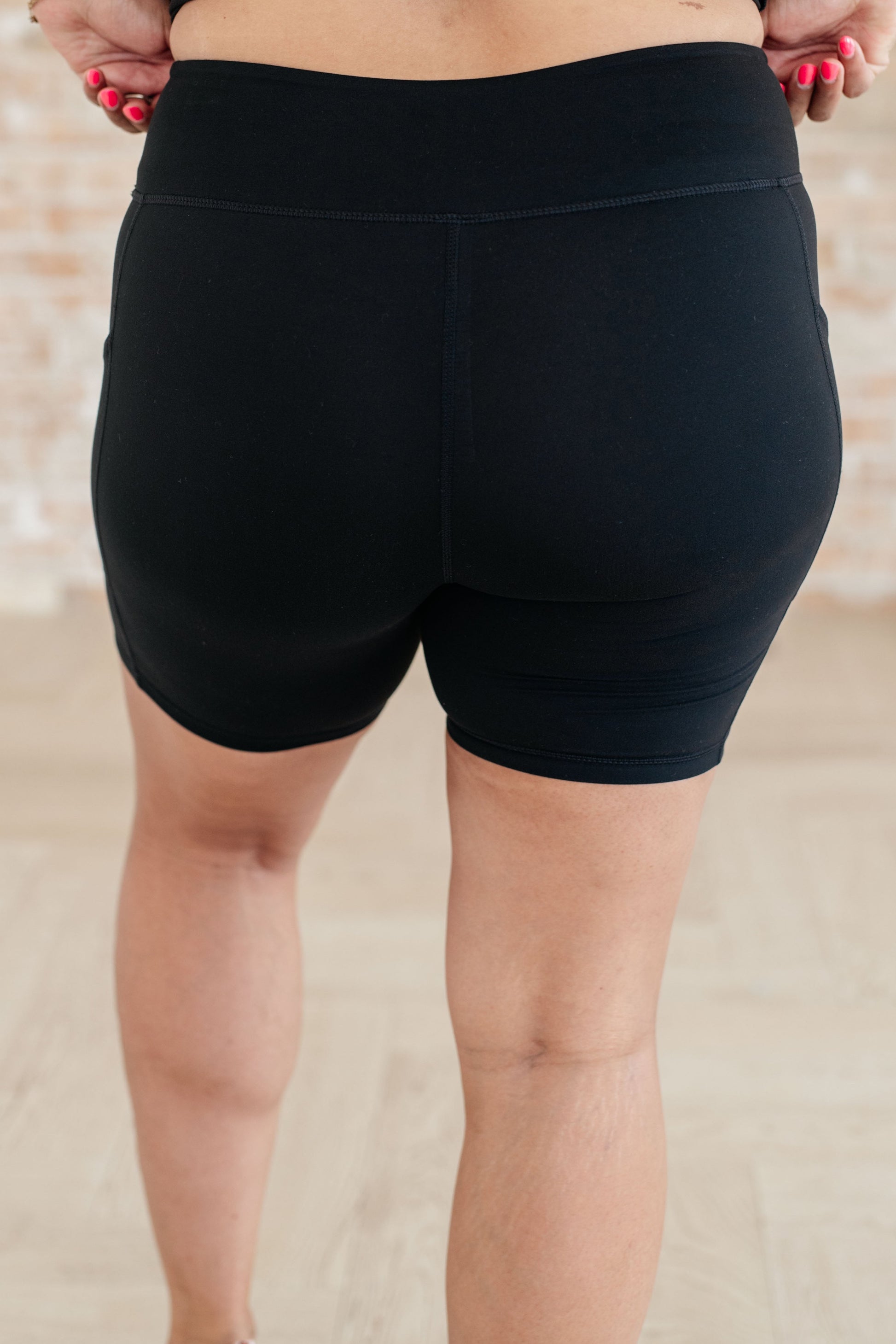 Getting Active Biker Shorts in Black - Hey Hunni LLC