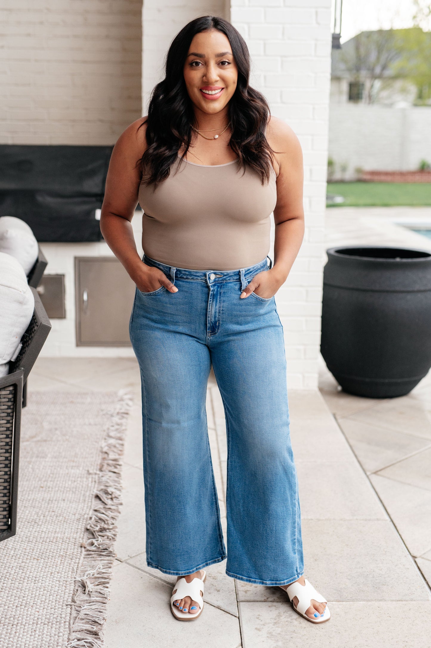 Hayes High Rise Wide Leg Crop Jeans - Hey Hunni LLC