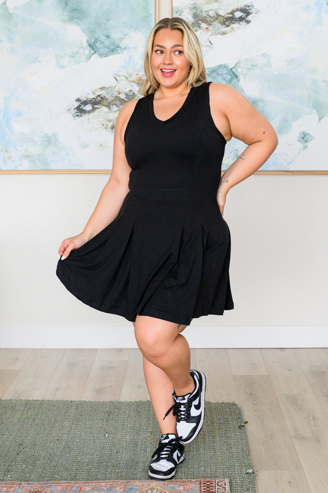 Hop, Skip and a Jump Dress and Shorts Set in Black - Hey Hunni LLC