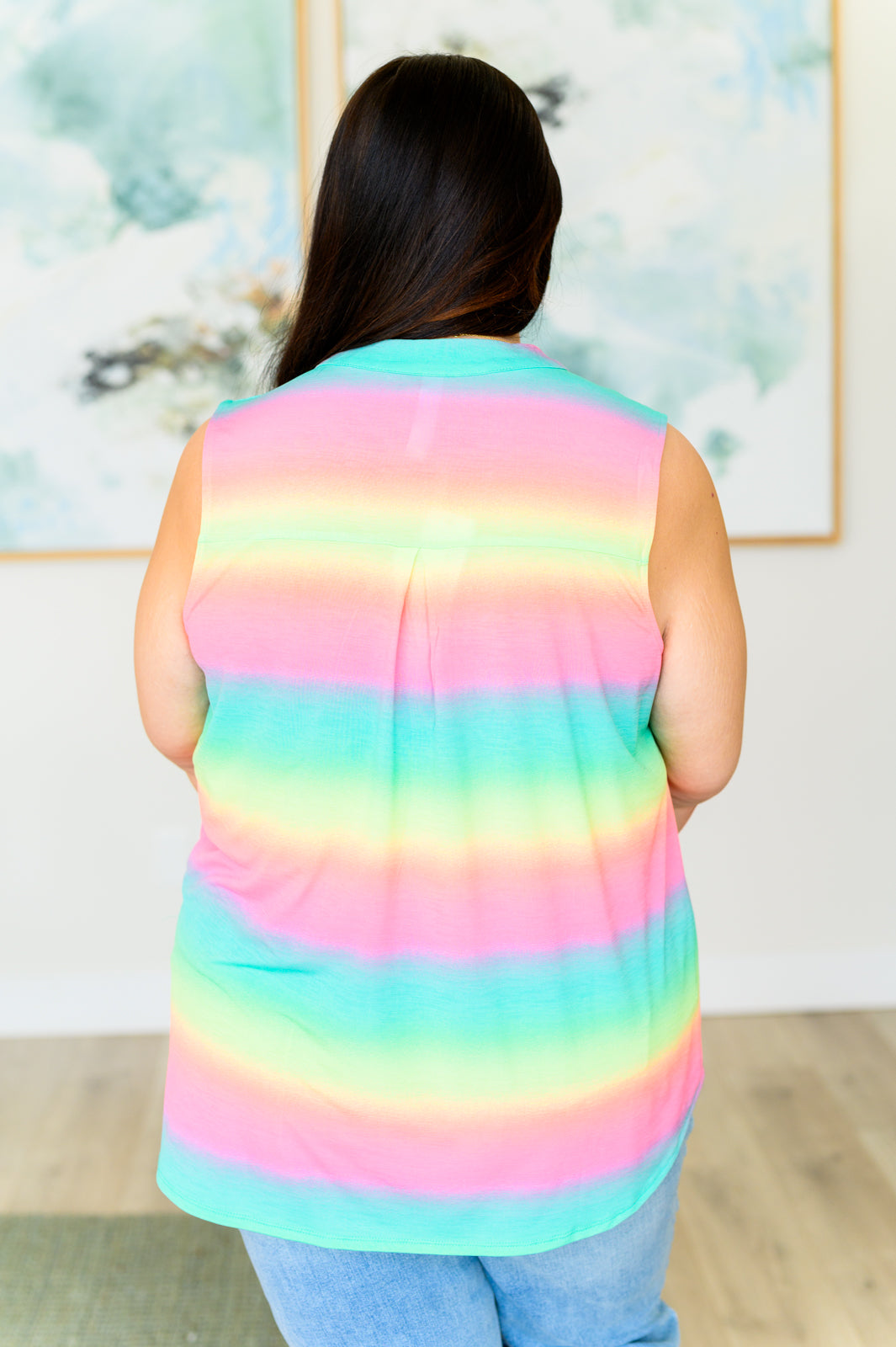 Lizzy Tank Top in Sherbet Haze - Hey Hunni LLC