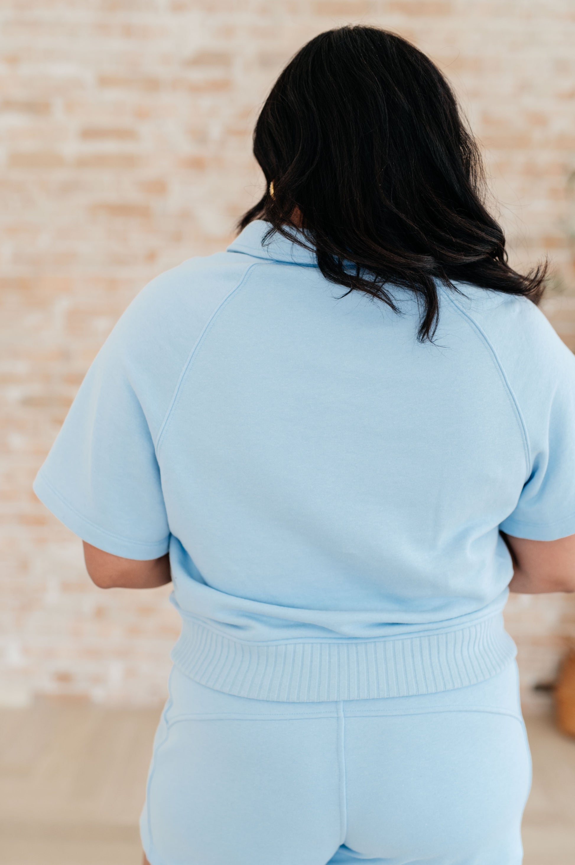 Meet Me by the Pier Collared Top in Sky Blue - Hey Hunni LLC