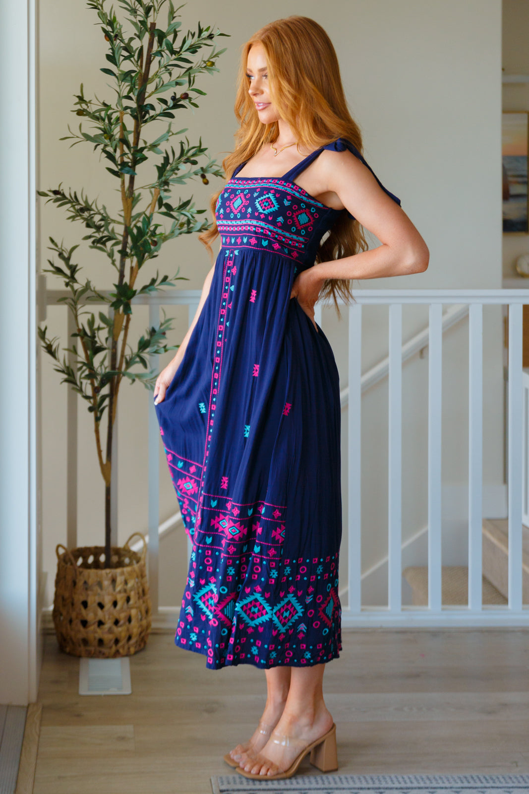 Midnight Magic Embroidered Maxi Dress - Hey Hunni LLC