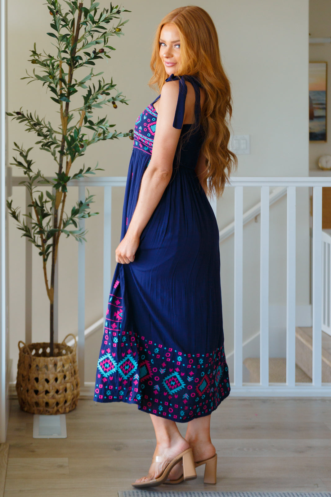 Midnight Magic Embroidered Maxi Dress - Hey Hunni LLC