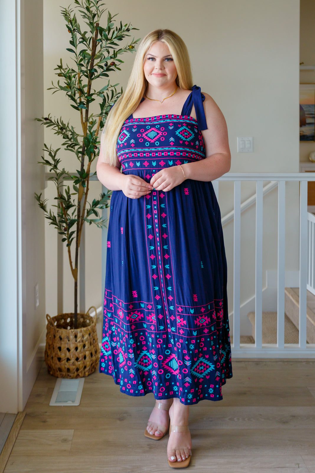 Midnight Magic Embroidered Maxi Dress - Hey Hunni LLC