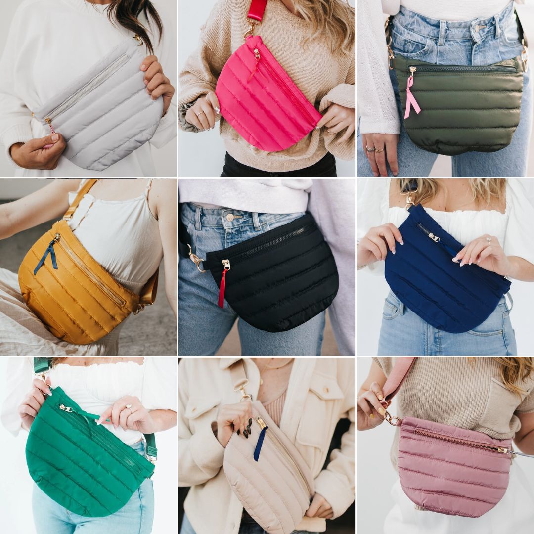 PREORDER: Jolie Puffer Belt Bag in Nine Colors - Hey Hunni LLC