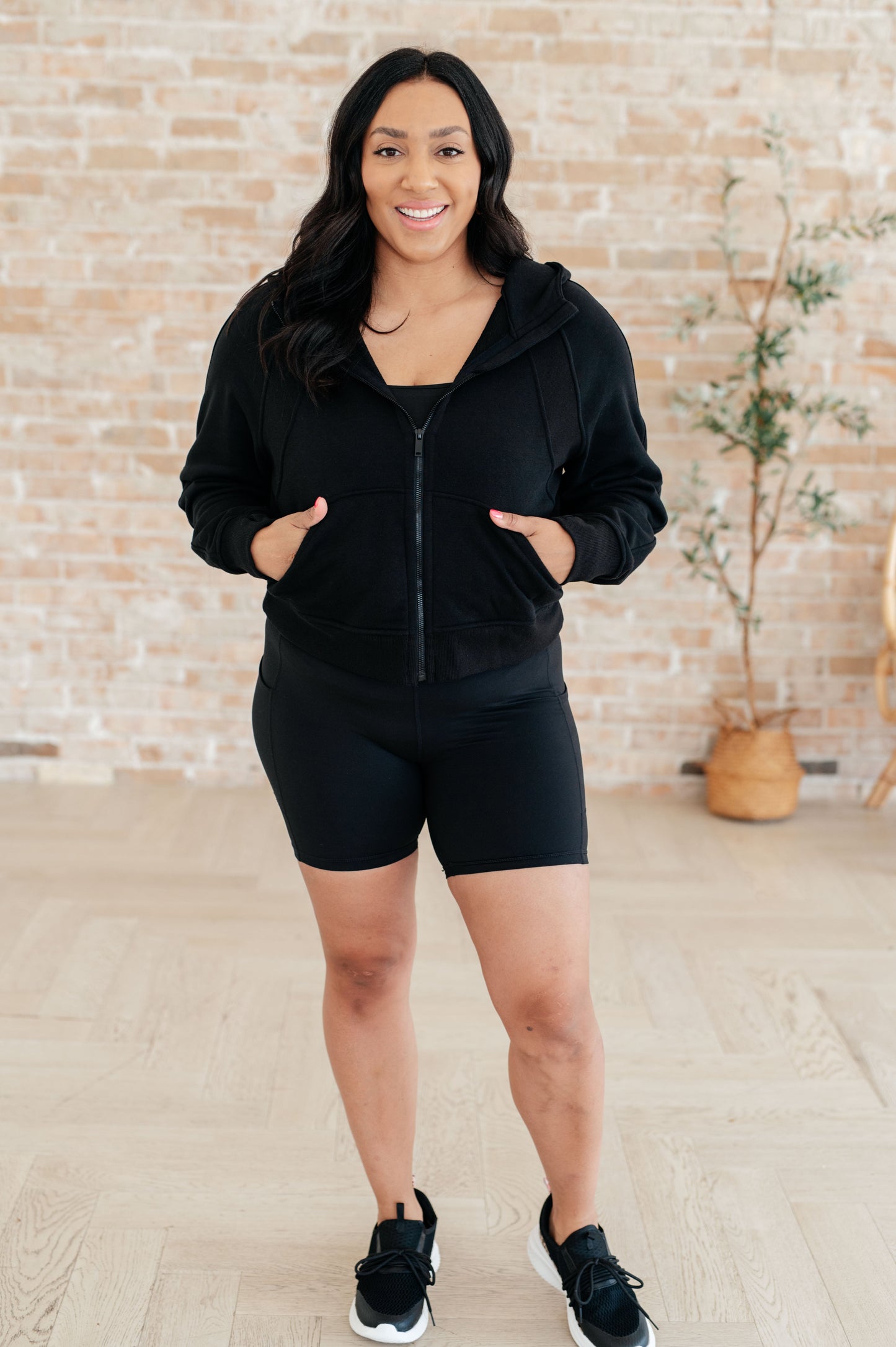 Getting Active Biker Shorts in Black - Hey Hunni LLC