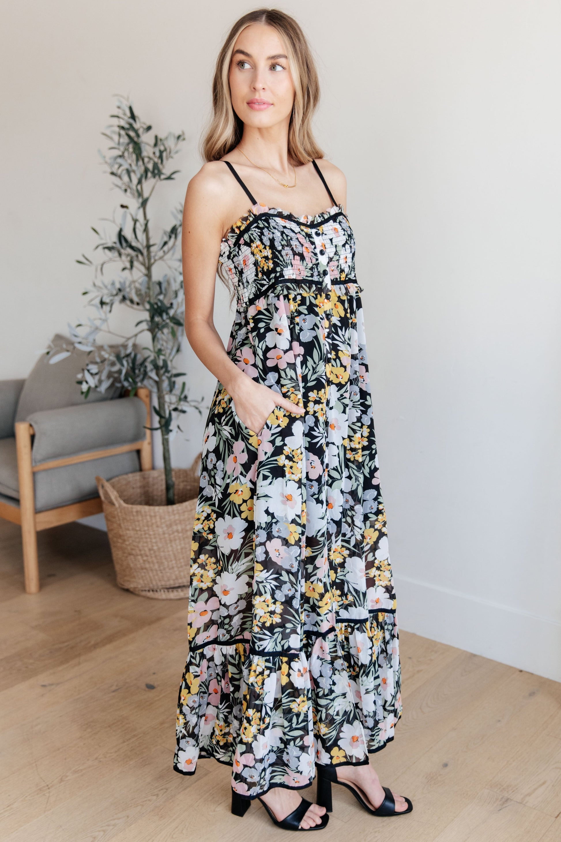 Up From the Ashes Floral Maxi Dress - Hey Hunni LLC