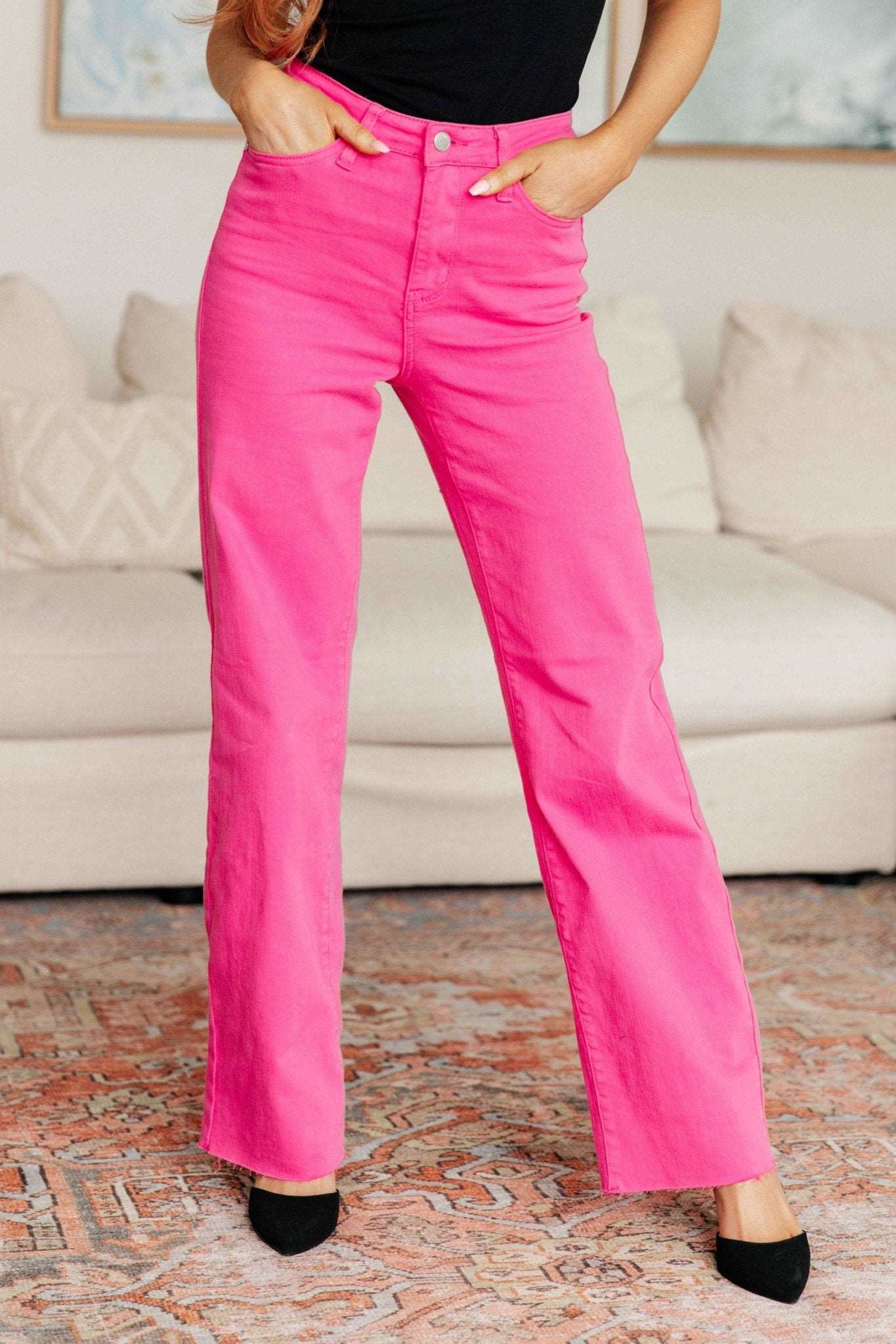 Barbara High Rise Garment Dyed 90's Straight Jeans - Hey Hunni LLC