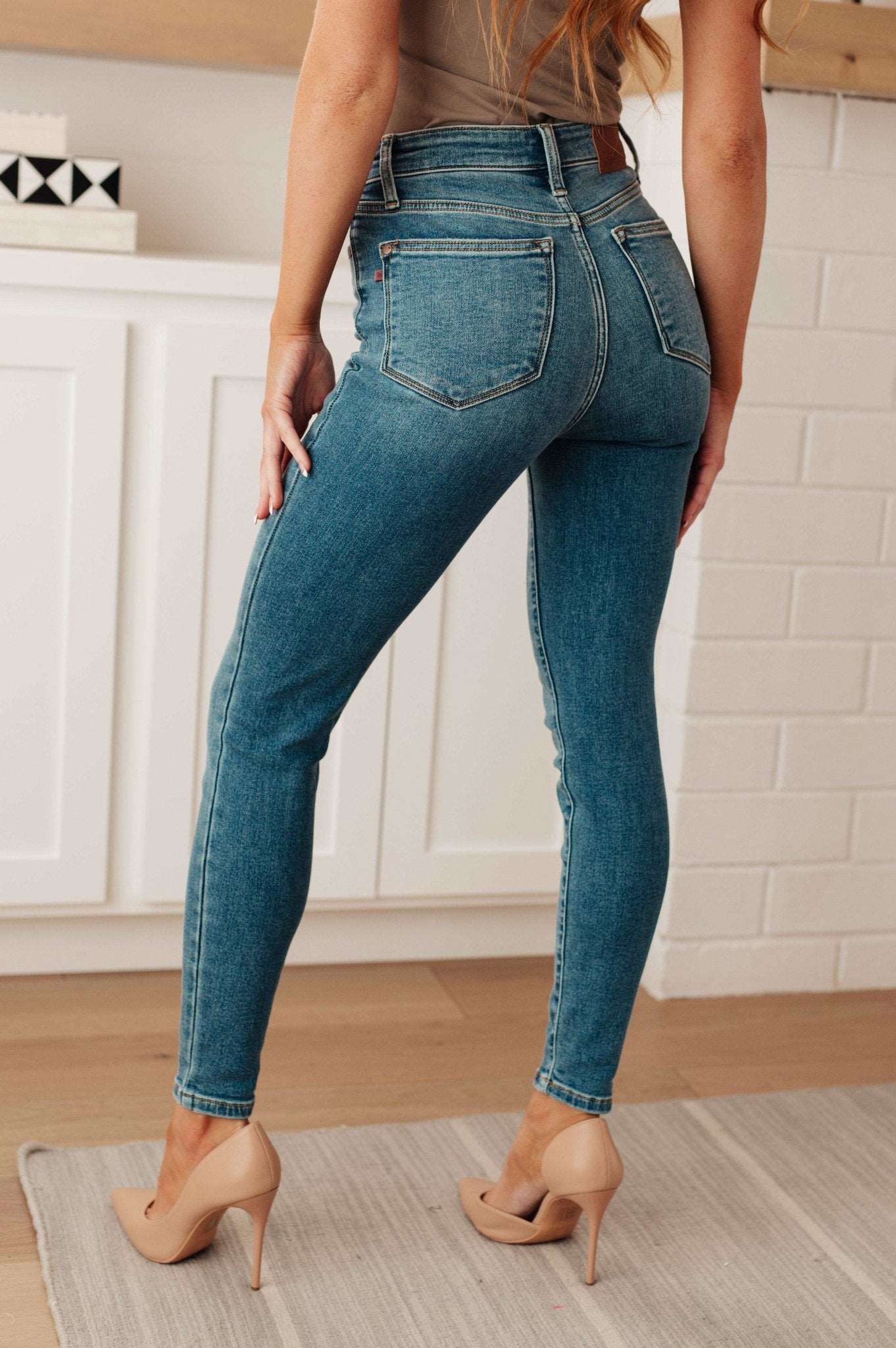 Bryant High Rise Thermal Skinny Jean - Hey Hunni LLC