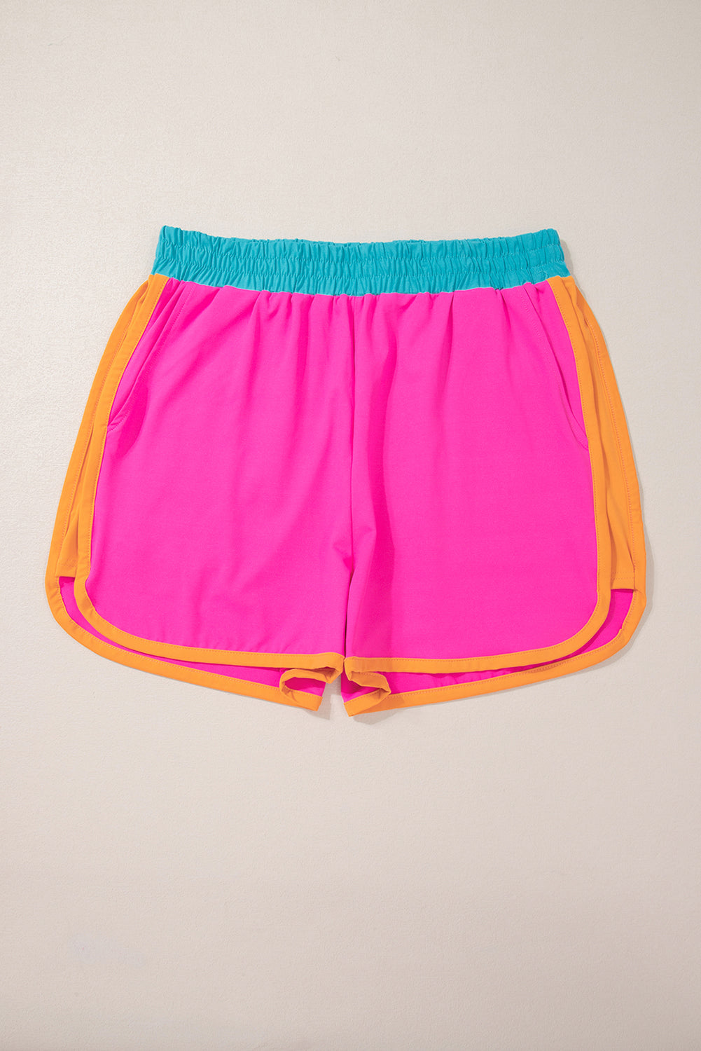 Pink Contrast Trim Cap Sleeve Tee Shorts Set - Hey Hunni LLC