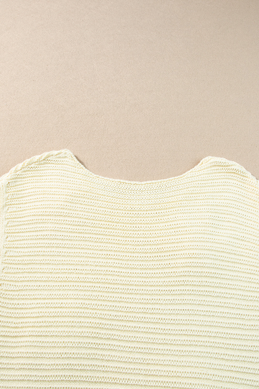 White Flower Crochet Round Neck Knitted Top - Hey Hunni LLC