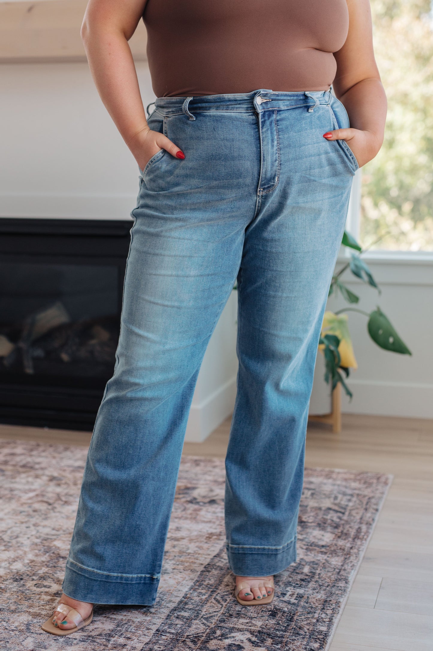 Mindy Mid Rise Wide Leg Jeans - Hey Hunni LLC