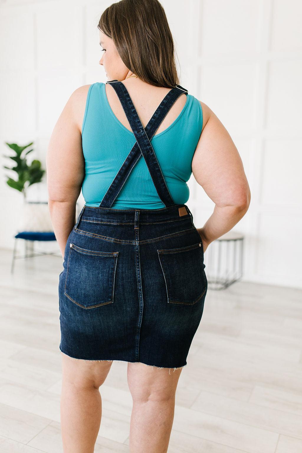 Agnes Denim Overall Dress - Hey Hunni LLC