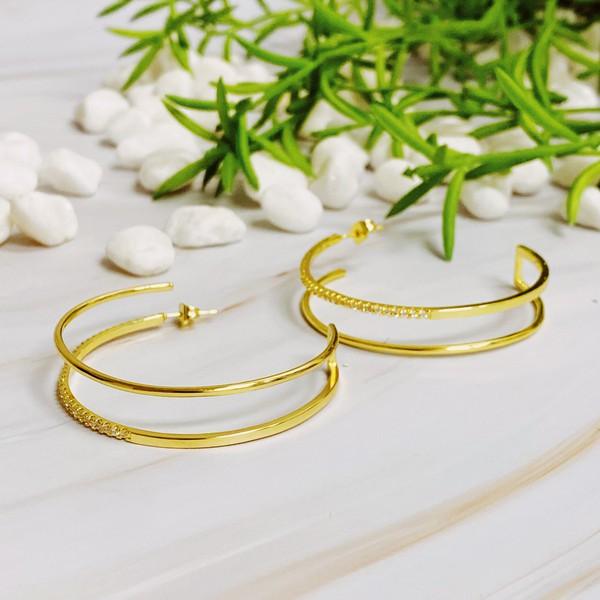 Doubled Open Top Hoop Earrings - Hey Hunni LLC