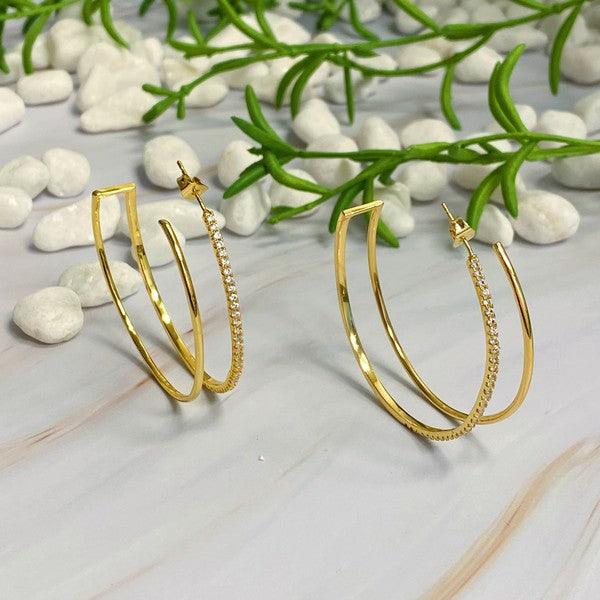 Doubled Open Top Hoop Earrings - Hey Hunni LLC