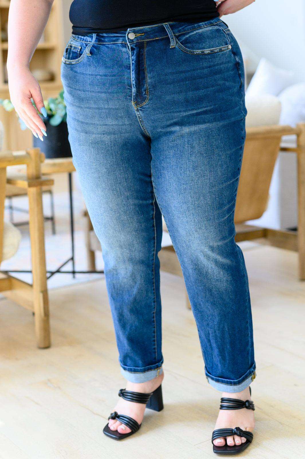 Downtown High Rise Boyfriend Jeans - Hey Hunni LLC