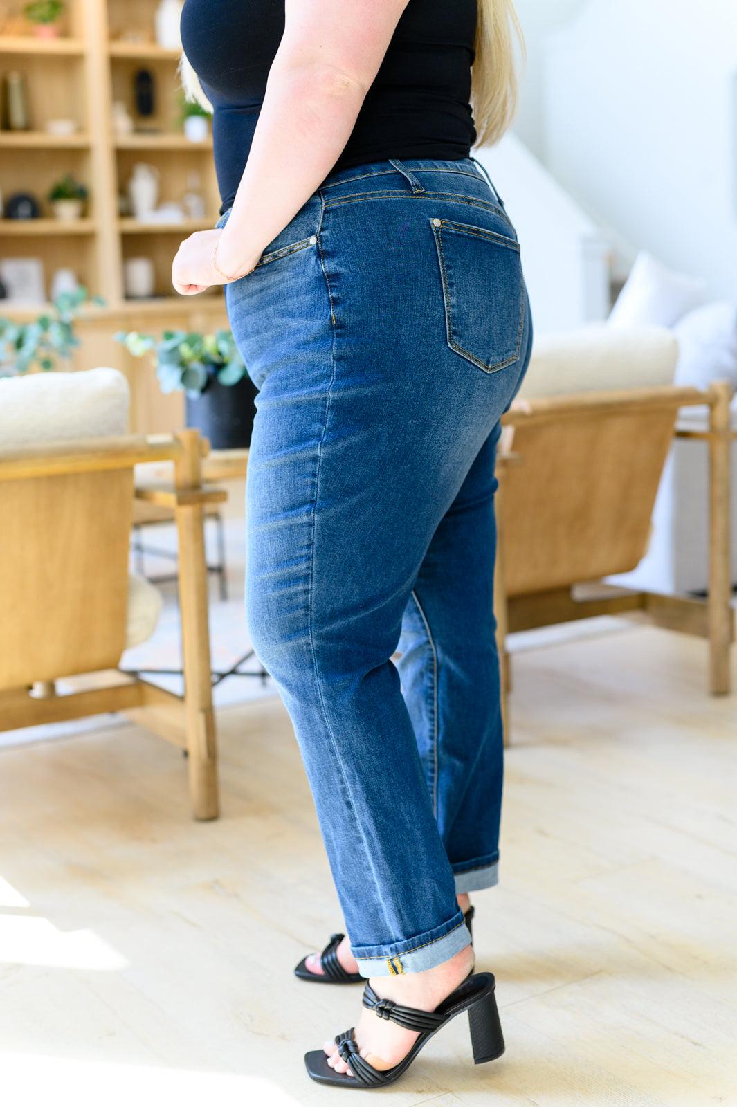 Downtown High Rise Boyfriend Jeans - Hey Hunni LLC