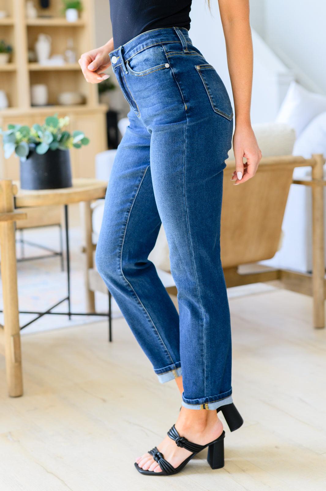 Downtown High Rise Boyfriend Jeans - Hey Hunni LLC