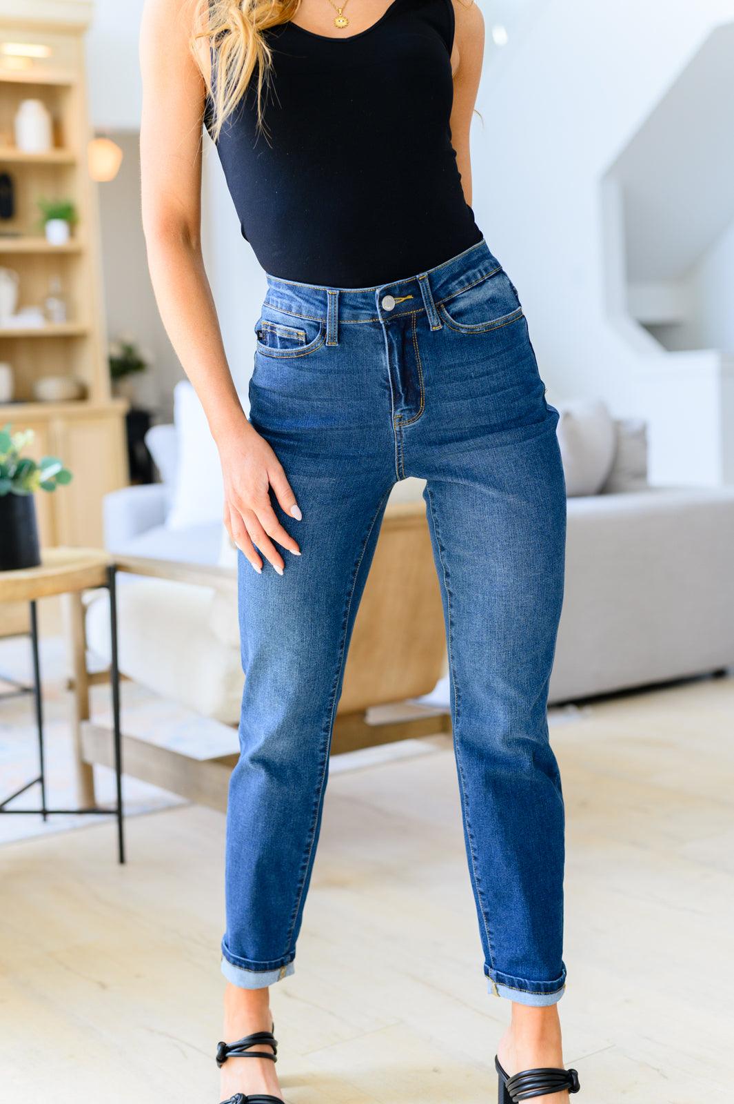 Downtown High Rise Boyfriend Jeans - Hey Hunni LLC