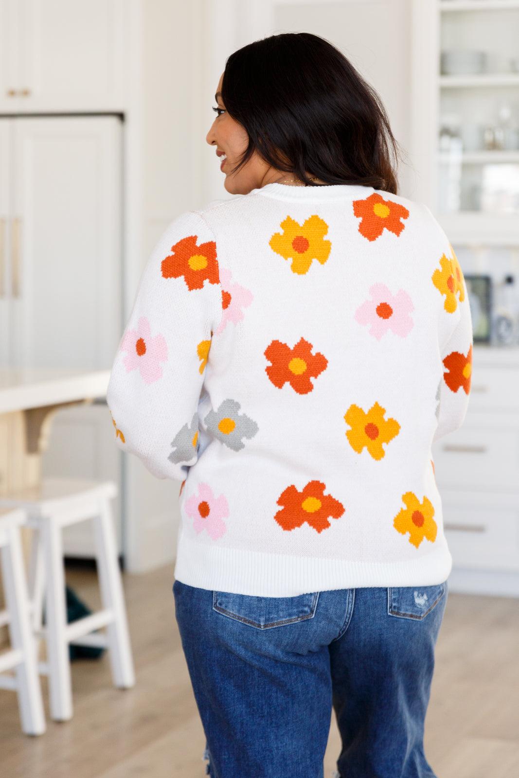 Falling Flowers Floral Sweater - Hey Hunni LLC