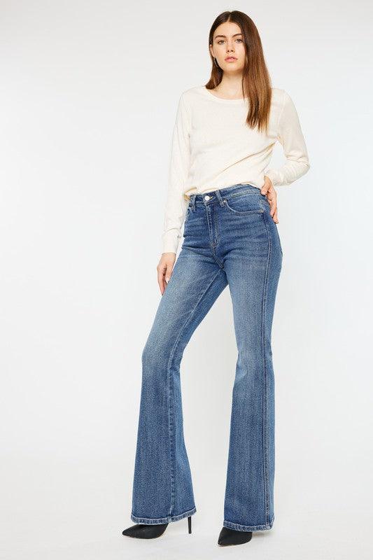 High Rise Flare Jeans - Hey Hunni LLC