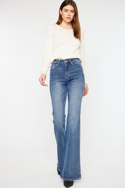 High Rise Flare Jeans - Hey Hunni LLC