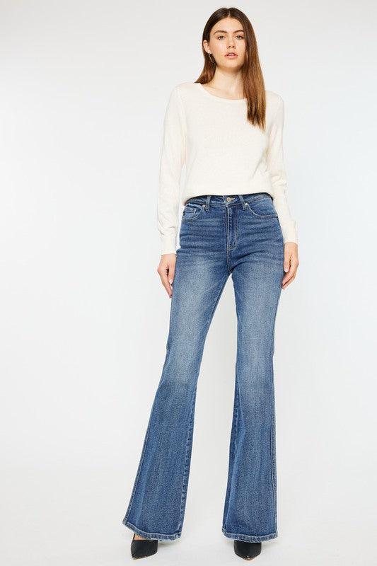 High Rise Flare Jeans - Hey Hunni LLC