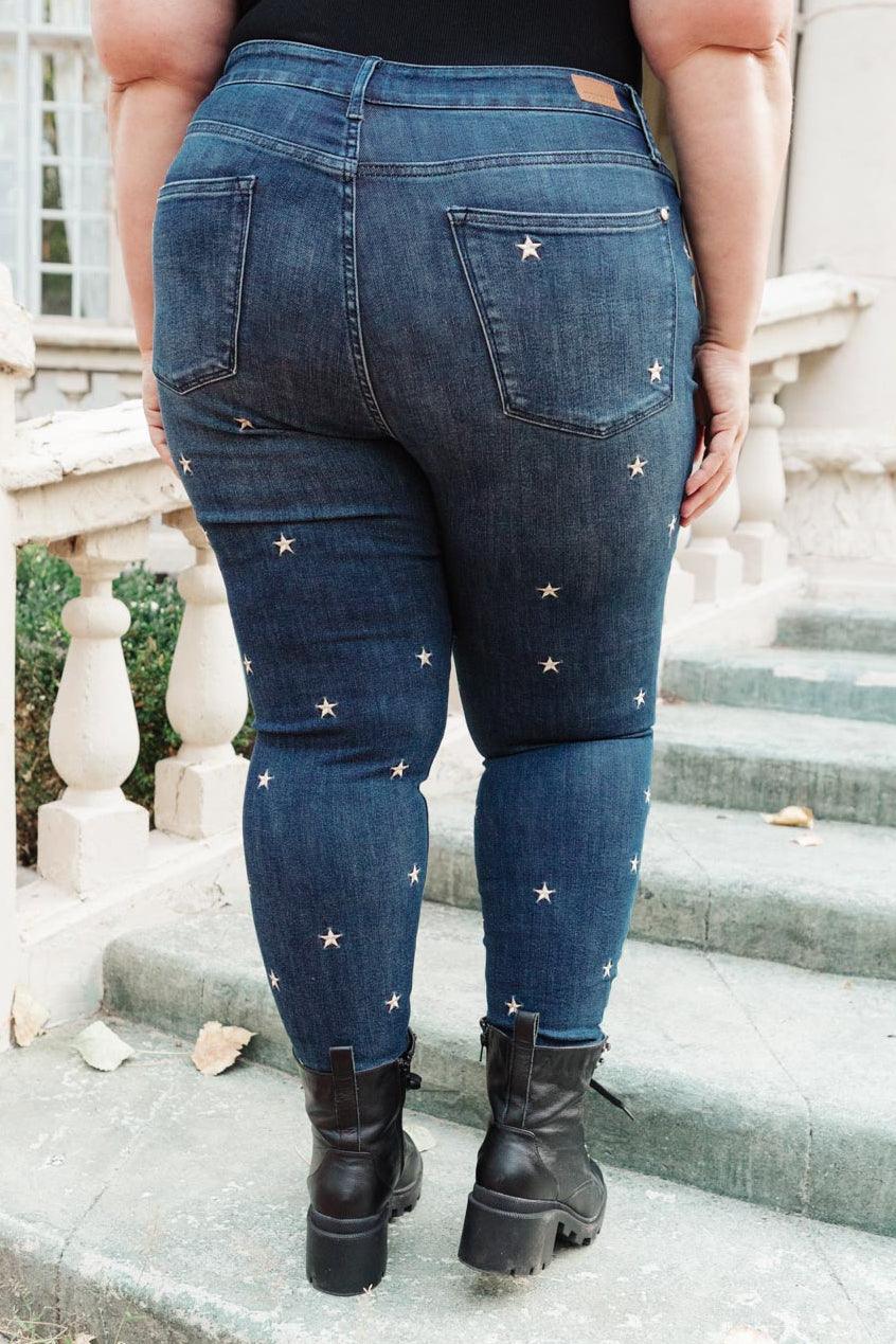 High Rise Starlight Skinnies - Hey Hunni LLC