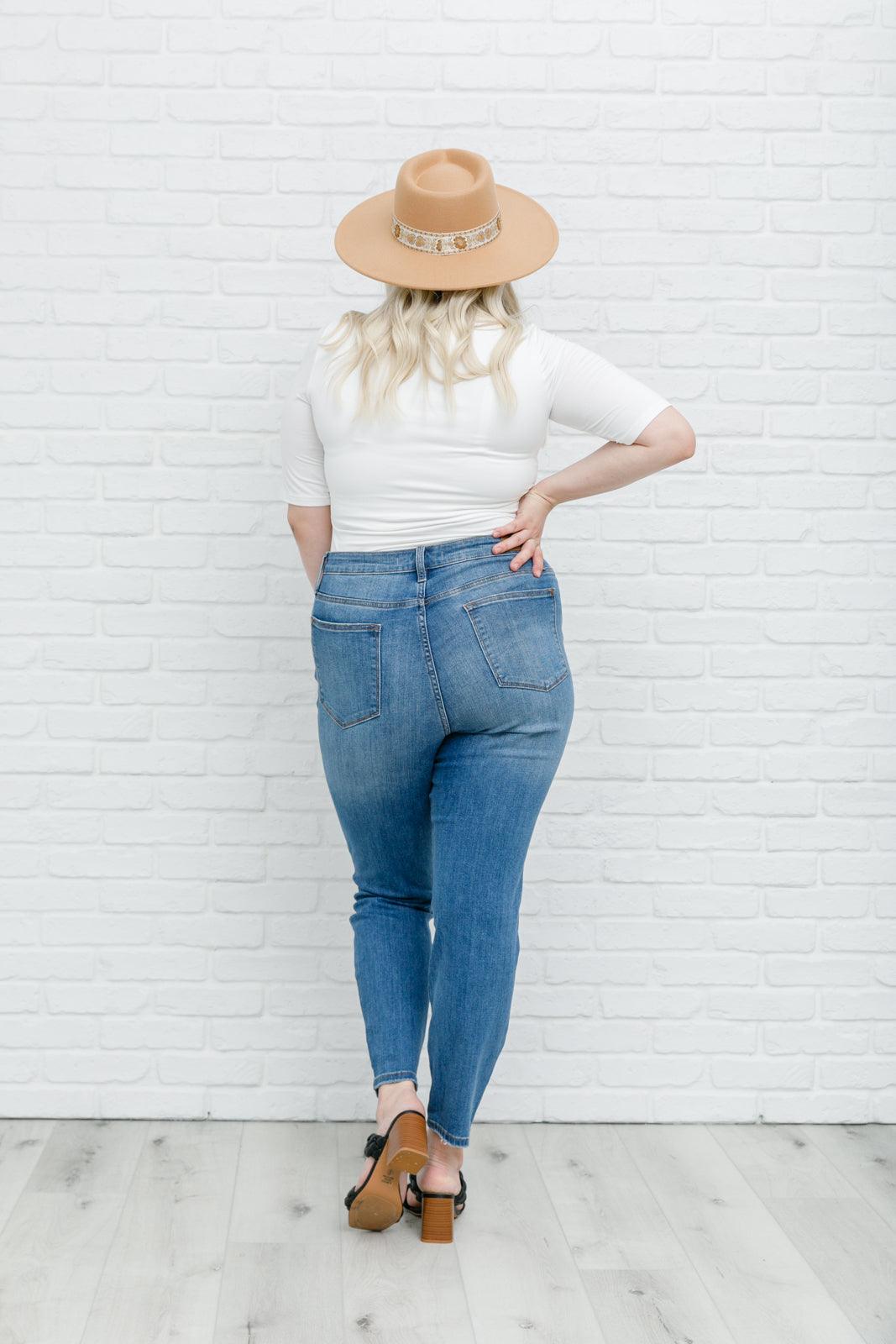 High Waist Slim Fit Jeans - Hey Hunni LLC