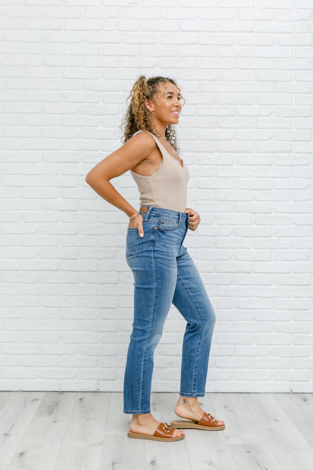 High Waist Slim Fit Jeans - Hey Hunni LLC