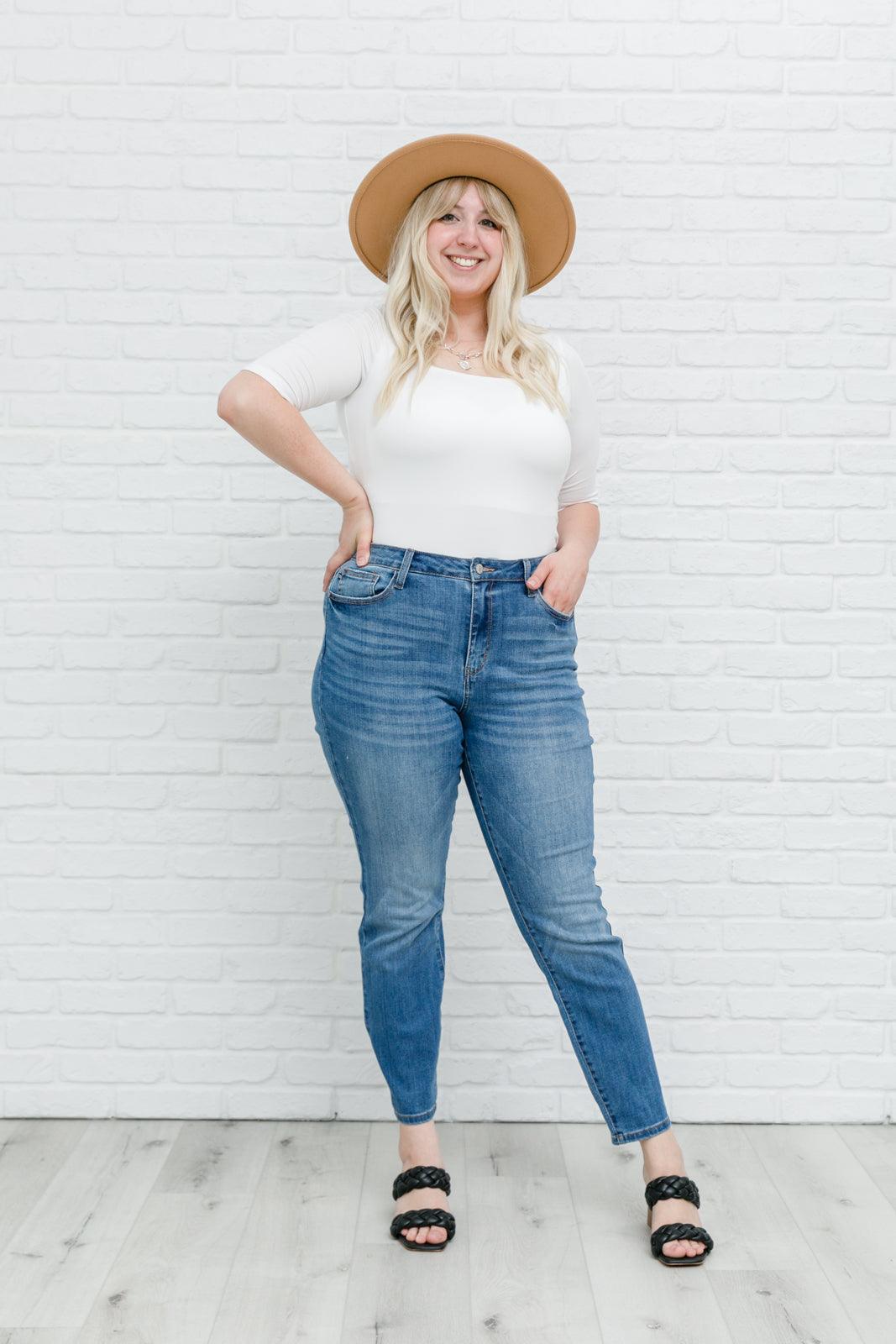 High Waist Slim Fit Jeans - Hey Hunni LLC