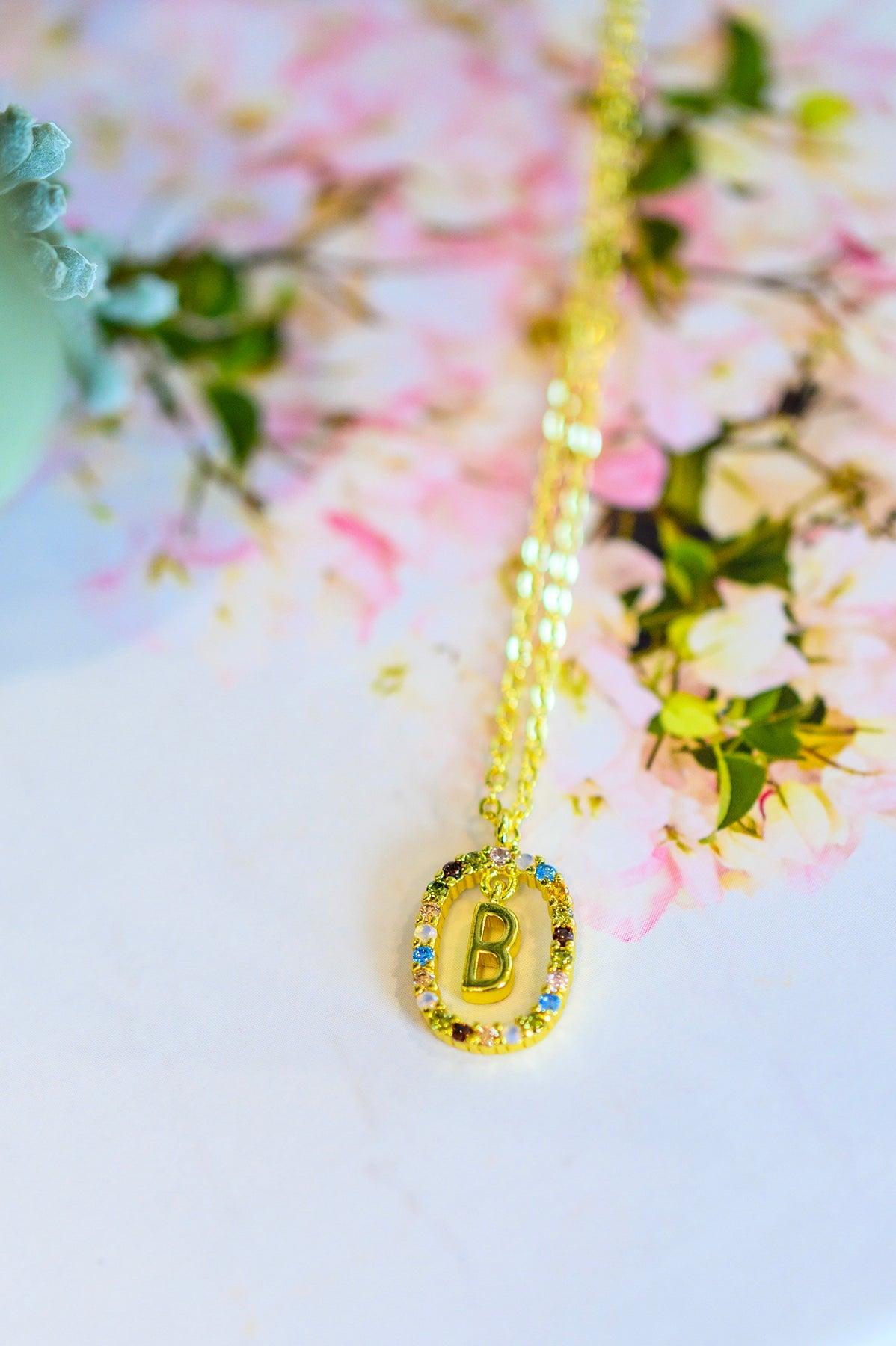 Mi Amor Gold Dipped Initial Necklace - Hey Hunni LLC