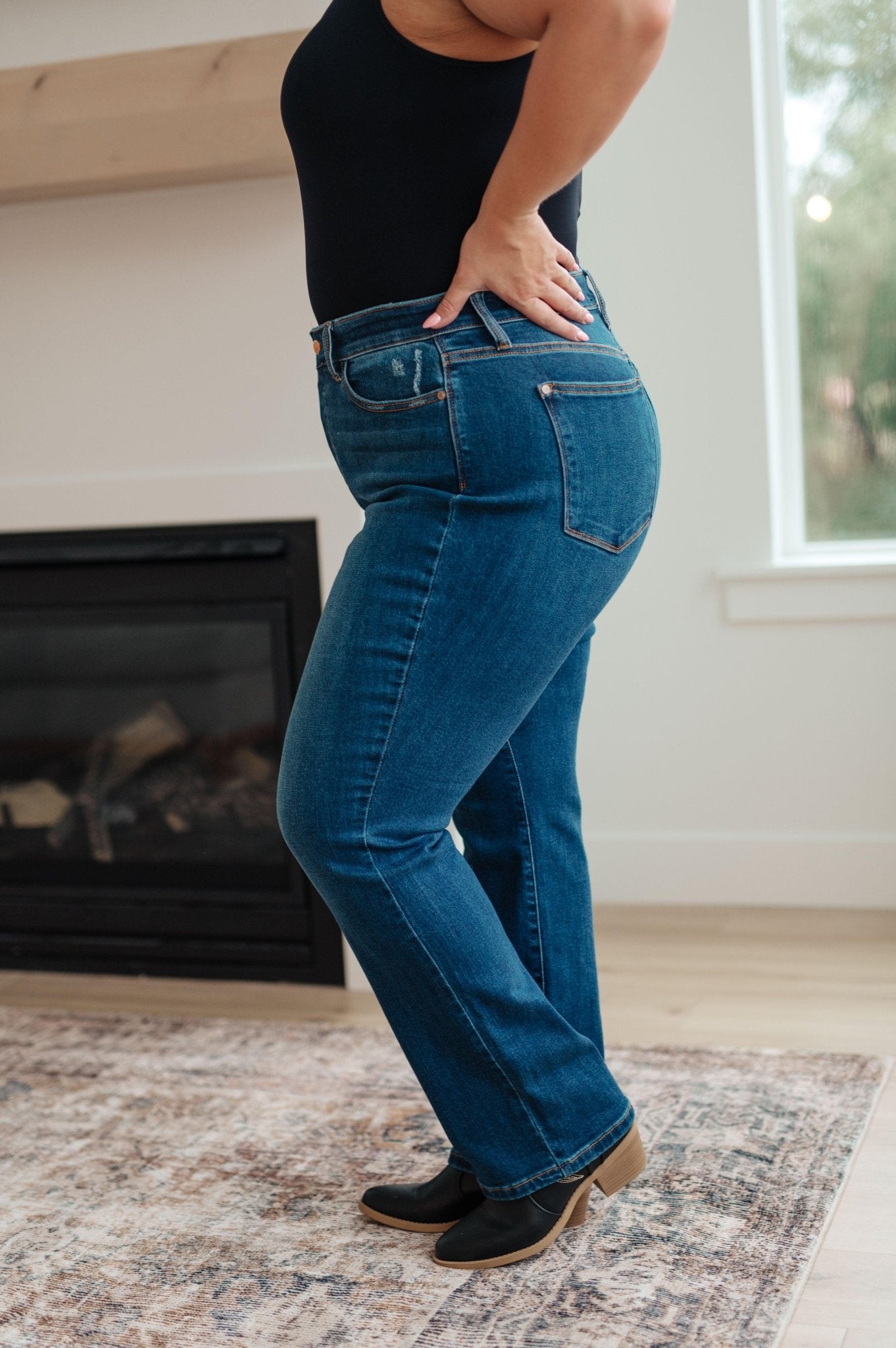 Pippa High Rise Button Fly Dad Jeans - Hey Hunni LLC