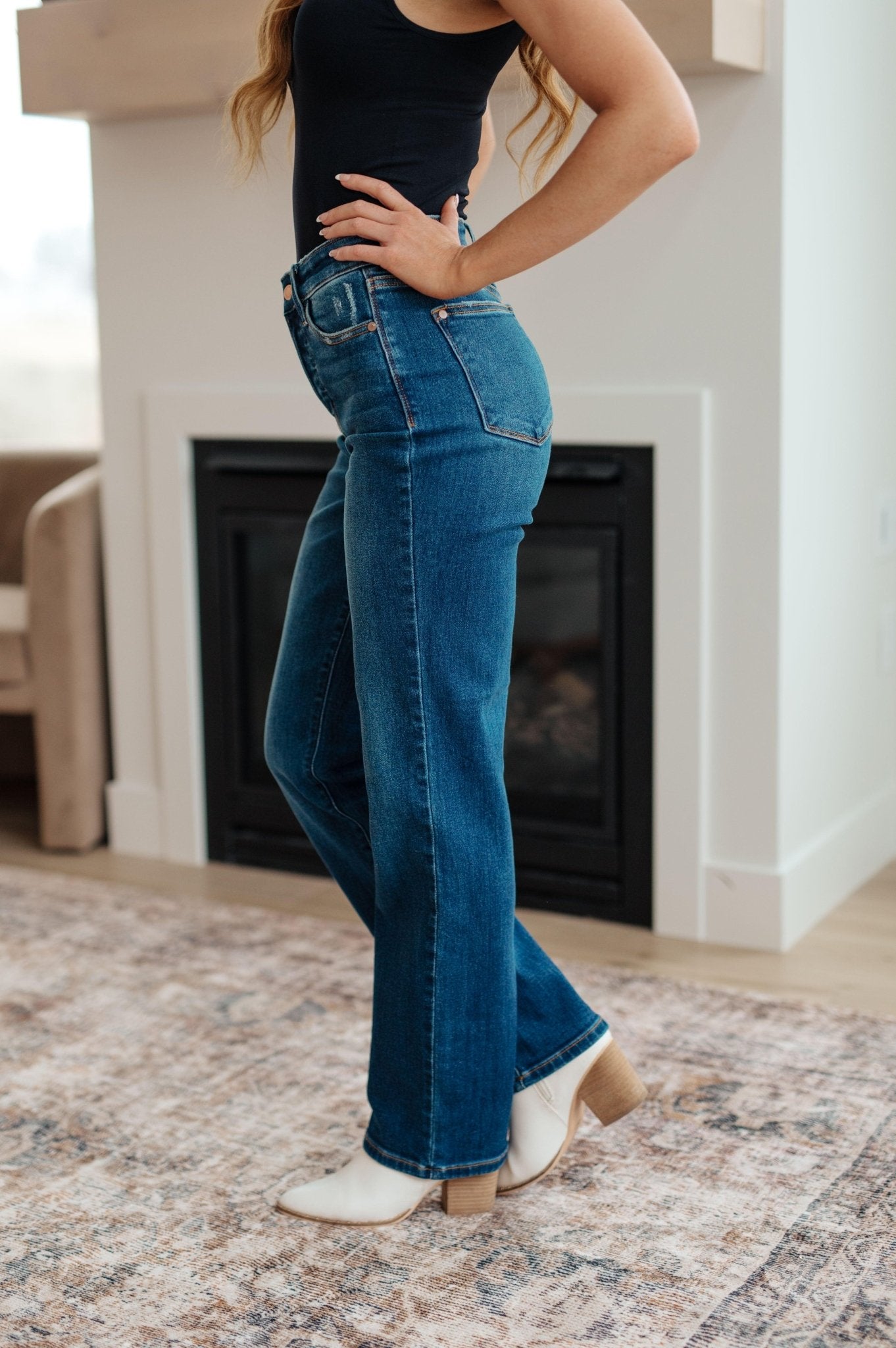 Pippa High Rise Button Fly Dad Jeans - Hey Hunni LLC