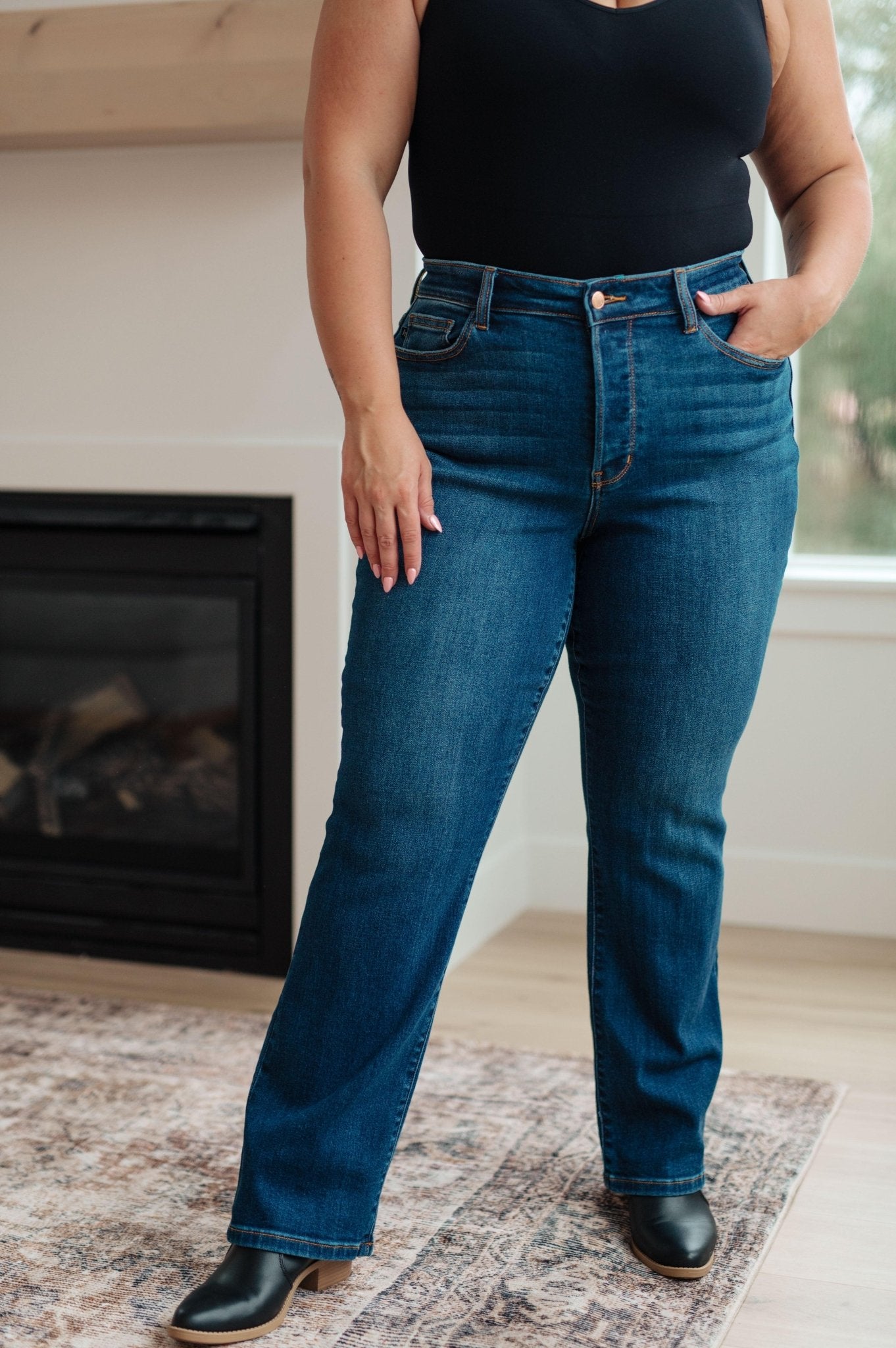 Pippa High Rise Button Fly Dad Jeans - Hey Hunni LLC