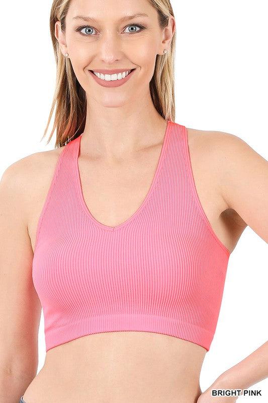 Ribbed Cropped Racerback Tank - Hey Hunni LLC