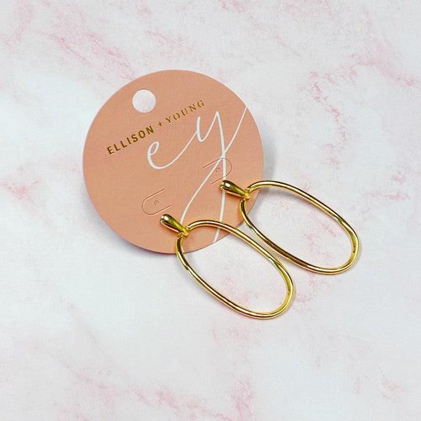 So Chic Oval Earrings - Hey Hunni LLC